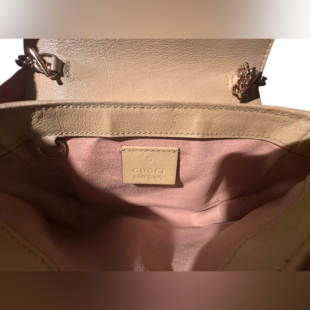 Gucci Azalea GG Marmont Diagonal Calfskin Matelasse Crossbody Mini Bag Red Blue - Picture 15 of 15